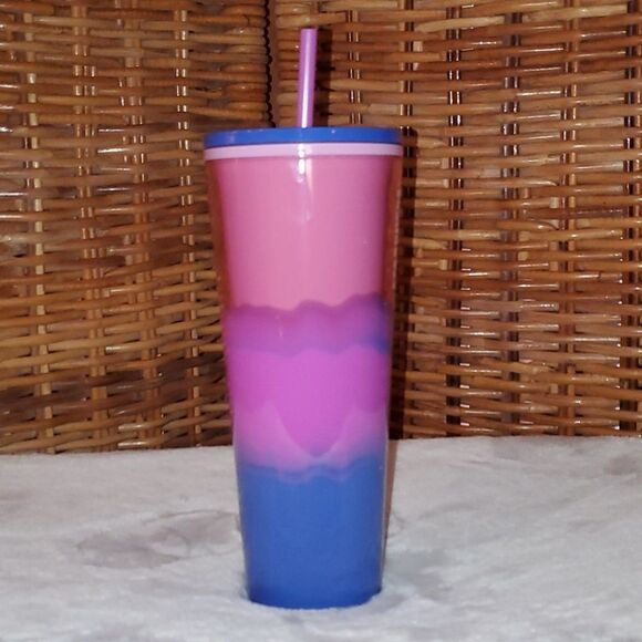 Starbucks Summer 2021 Pink Purple Waves Tumbler - Picture 2 of 5
